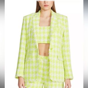 STEVE MADDEN
Women's Harlow Houndstooth Tweed Blazer Size Small